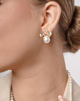 Sapphire earrings in 18k Golden Bee