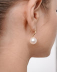 Boucles d'oreilles perles Pinctada White Dangle