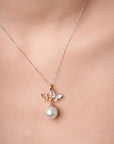 Pearl pendant Twin Chou Butterfly
