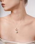 Pearl pendant Twin Chou Butterfly