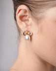 Sapphire earrings in 18k Golden Bee