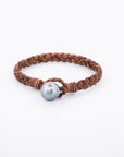 Tane Leather Bracelet Black Tahiti