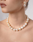 Pearl necklace Rose Baroque