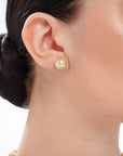 Ruri Golden South Sea Pearl Earrings