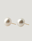 Nami White Keshi South Sea Pearl Earrings