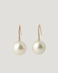 Umi no hoshi White Diamond South Sea Pearl Earrings