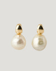 Shizuku White Baroque South Sea Pearl Earrings