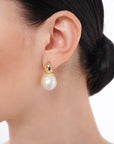 Shizuku White Baroque South Sea Pearl Earrings