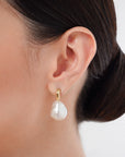 Ryu White Baroque South Sea Pearls Earrings