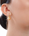 Kagayaki Golden South Sea Pearl Earrings