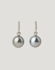 Yiyu Black Tahiti Diamond Earrings