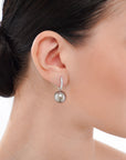Yiyu Black Tahiti Diamond Earrings