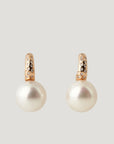 Hana White Diamond South Sea Pearl Earrings
