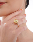 Golden South Sea Pearl Ring