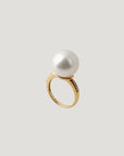 White South Sea Pearl Diamond Ring