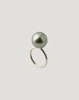 Black Tahiti Ring White-gold
