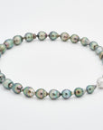 Black Tahitian pearl necklace