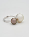 Yin Yang pearl ring