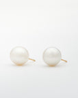 Classic white pearl earrings 12-13mm