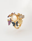 Magnificent pearl ring Golden Eden
