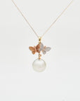 Pearl pendant Twin Chou Butterfly