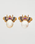 Sapphire earrings in 18k Golden Bee