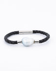 Matterhorn Baroque leather pearl bracelet