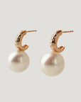 Hana White Diamond South Sea Pearl Earrings