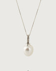 Kaihou Diamond and White South Sea Pearls Pendant