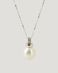 Shirasu Diamond 15mm White South Sea Pearls Pendant