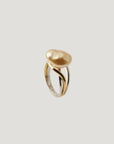 Golden South Sea Pearl Keshi Ring