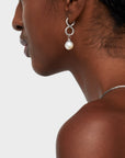 Bali Infinity Pearl Earrings